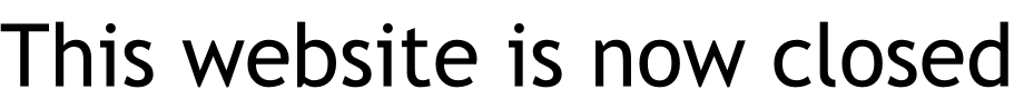 This website is now closed